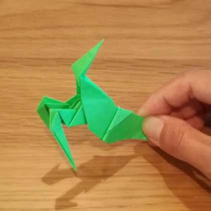 折り紙でカマキリを作ってみよう How To Make Origami Praying Mantis 在宅ワーママブログ